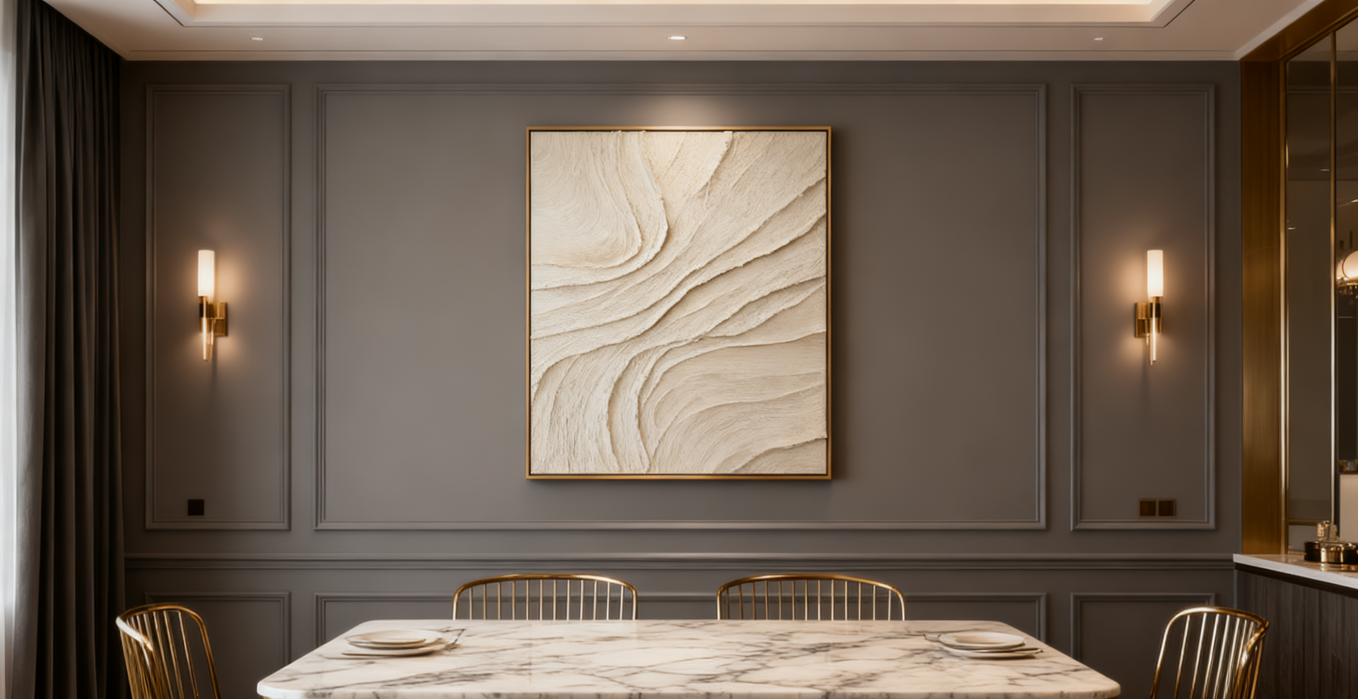 White Minimalist Abstract Painting #CXA 028