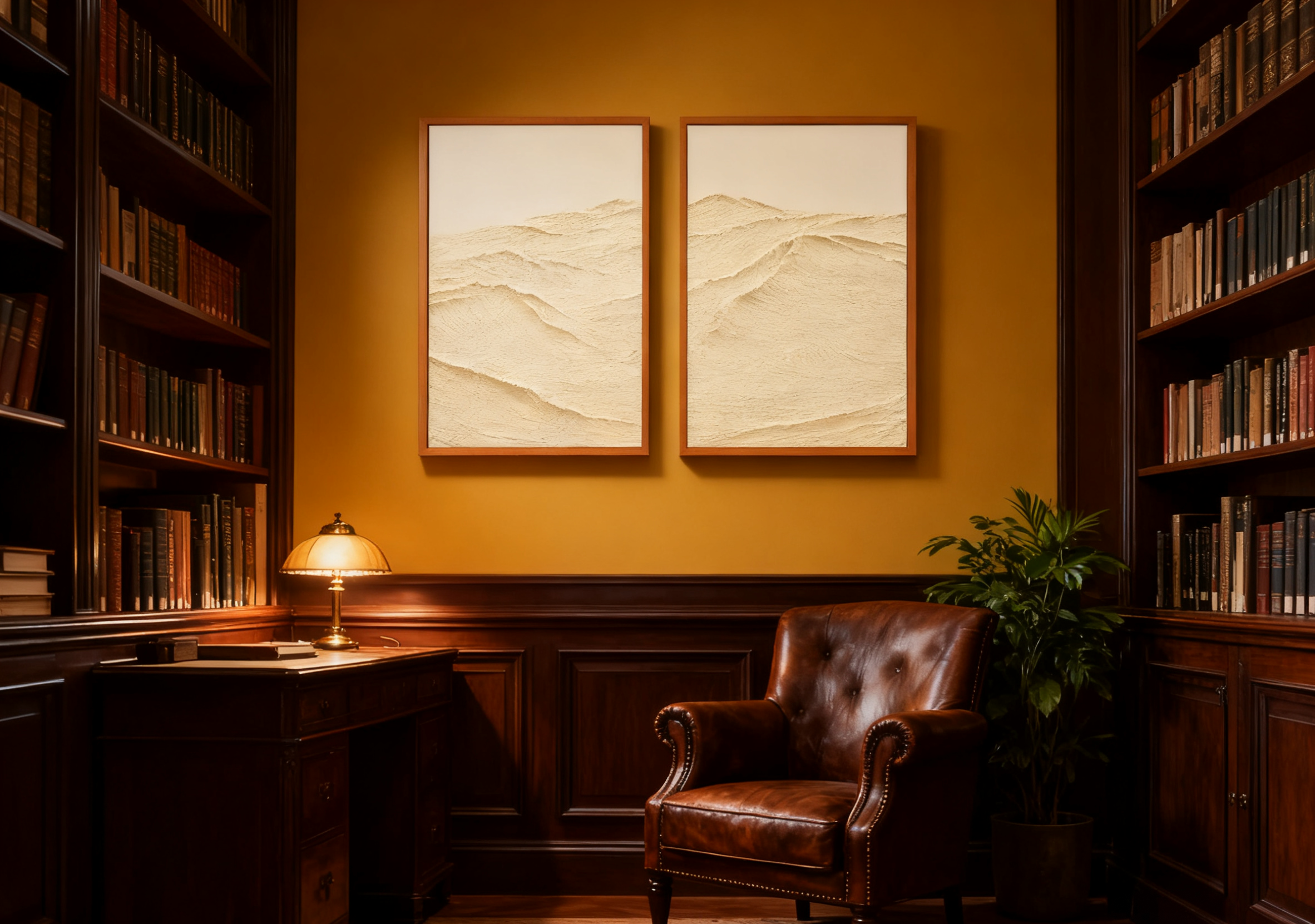 White Minimalist Abstract Painting SET OF 2 #AVG 024