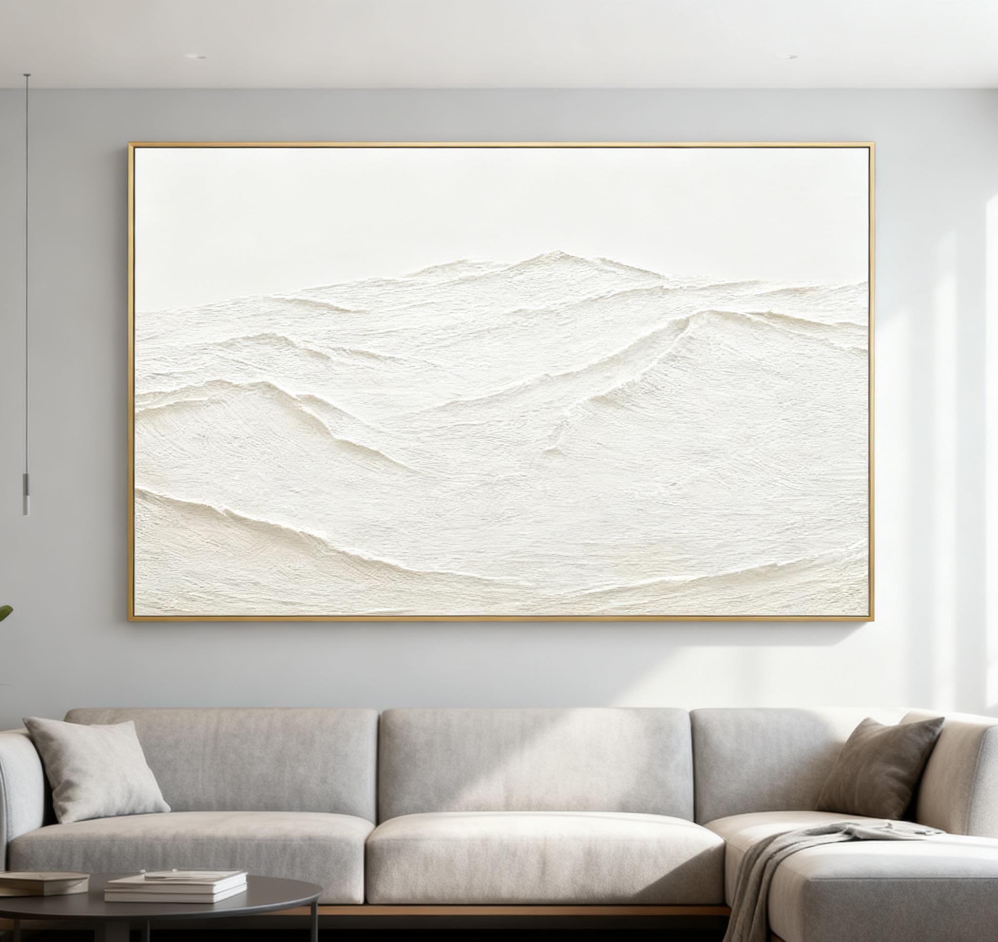 White Abstract Painting #LL 012