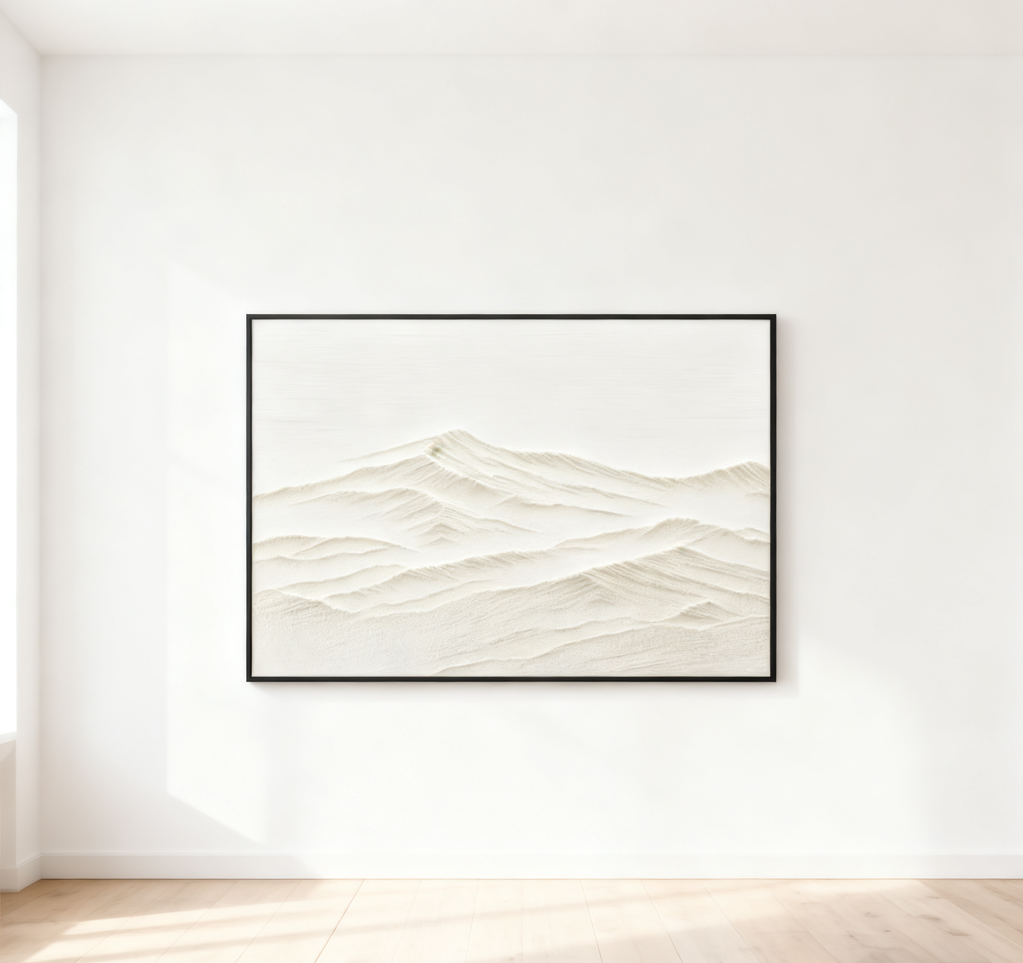 White Minimalist Abstract Painting #CXA 006
