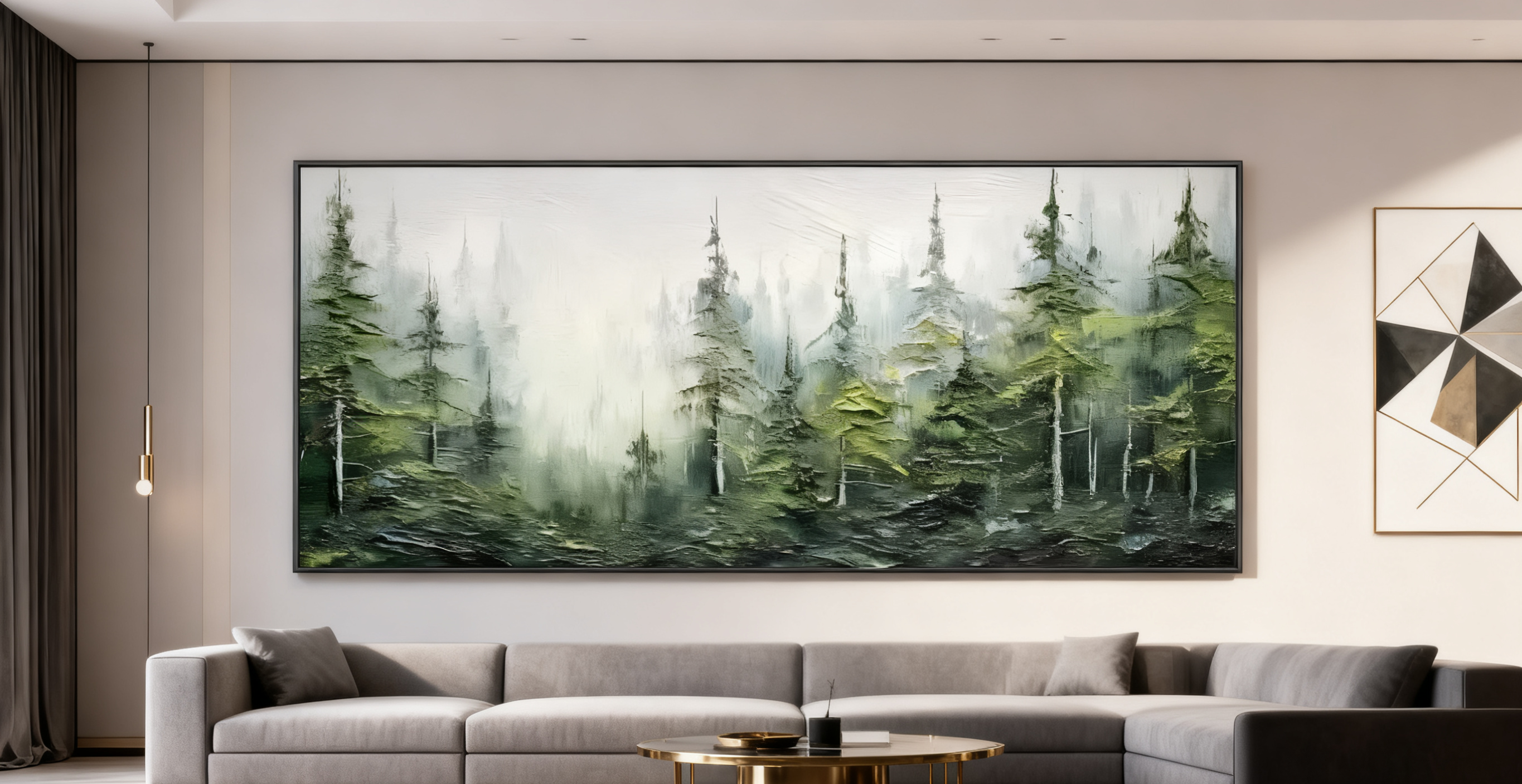 Blue & Green Minimalist Abstract Painting #BGM 007