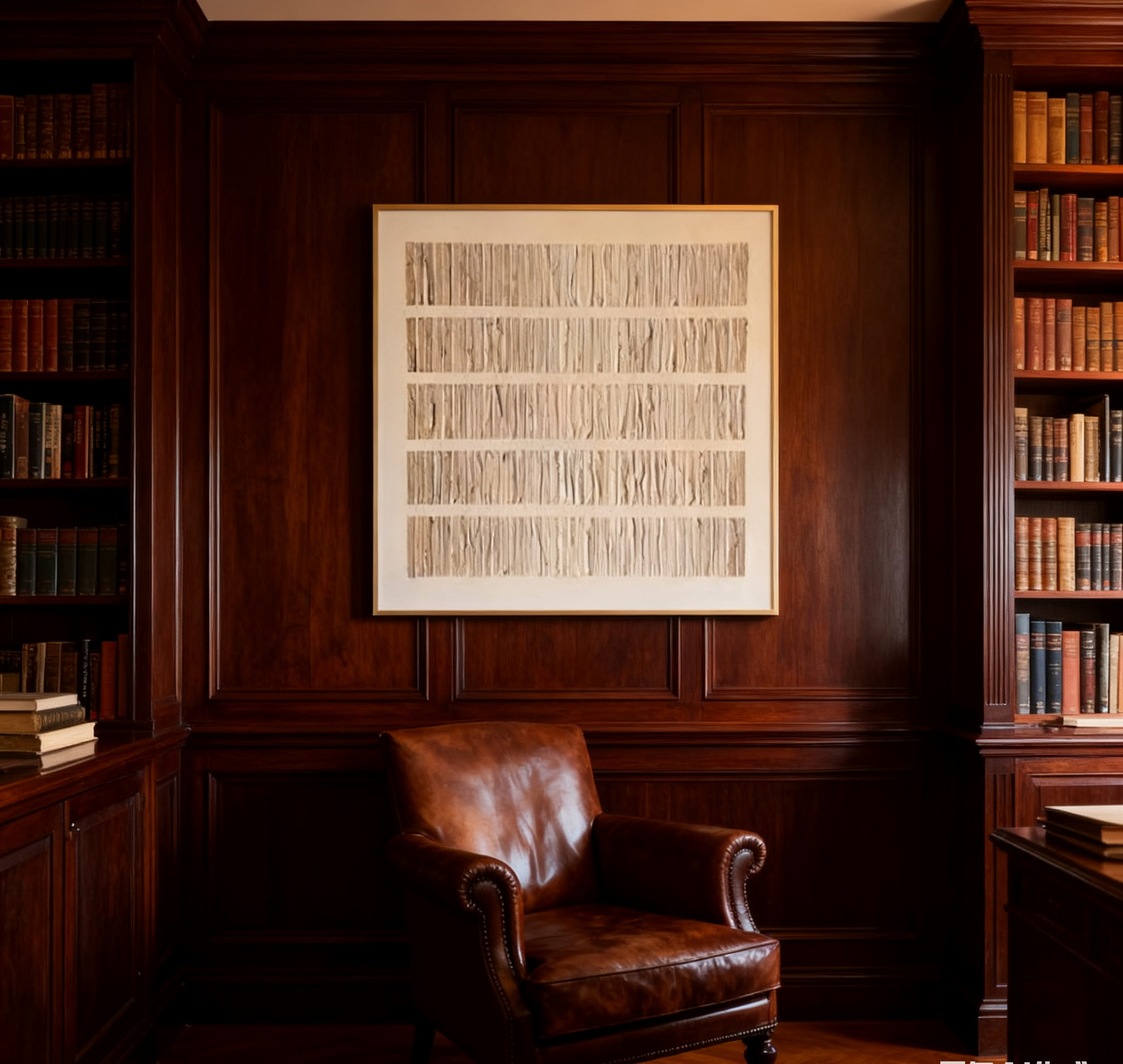 Beige & Brown Abstract Painting #BBA 043