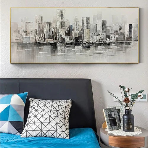 Black & White Abstract Painting #BWA 001
