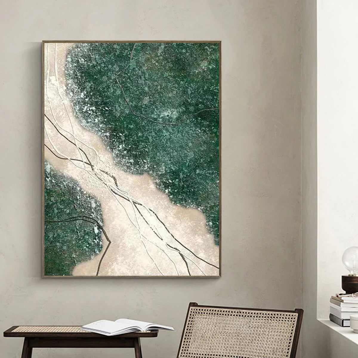 Blue & Green Abstract Painting #CXA 007