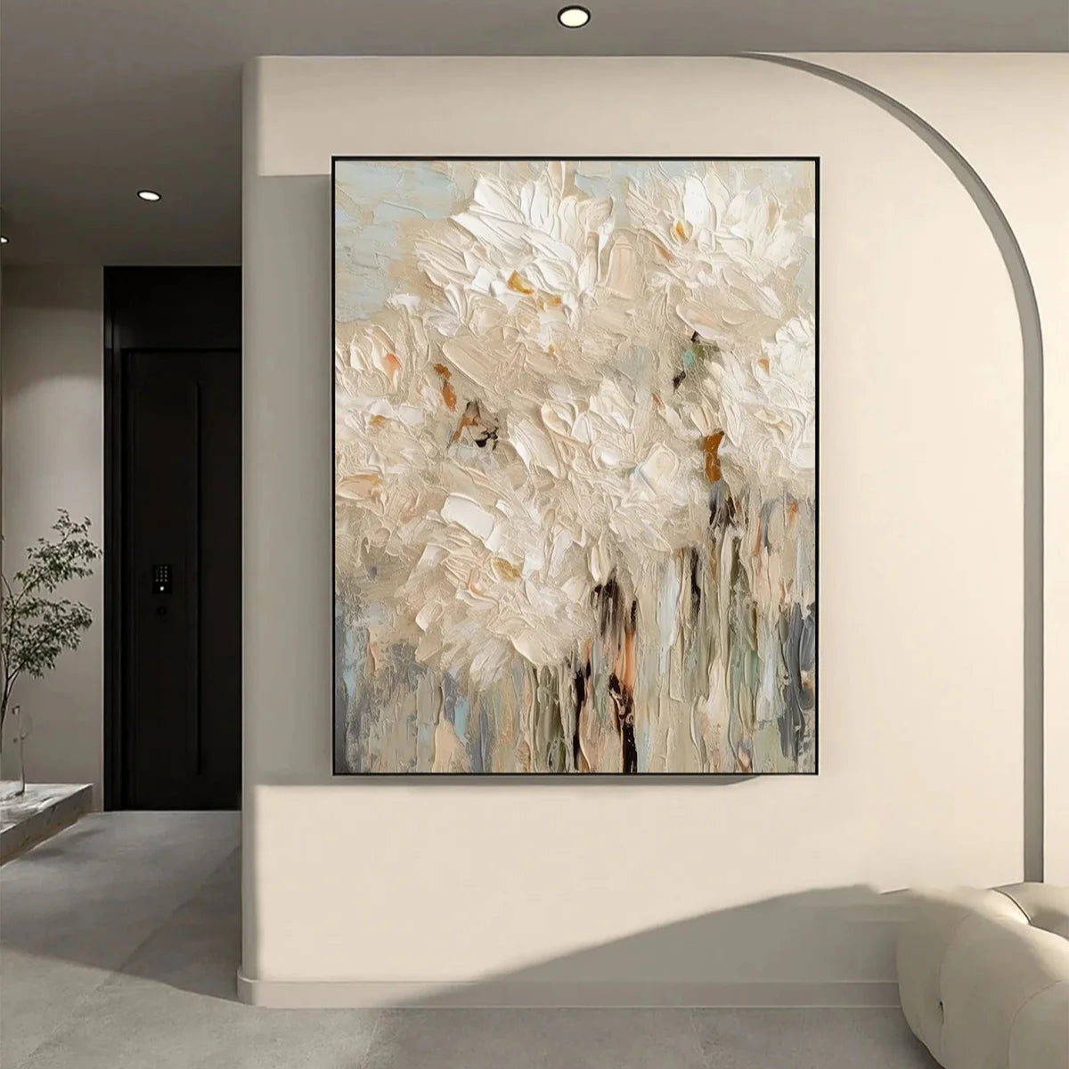 Elegant Floral Wall Art in 3D Minimalist Style #FT 064